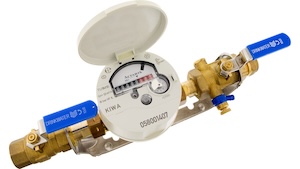 Example photo of a meter reading: Water meter